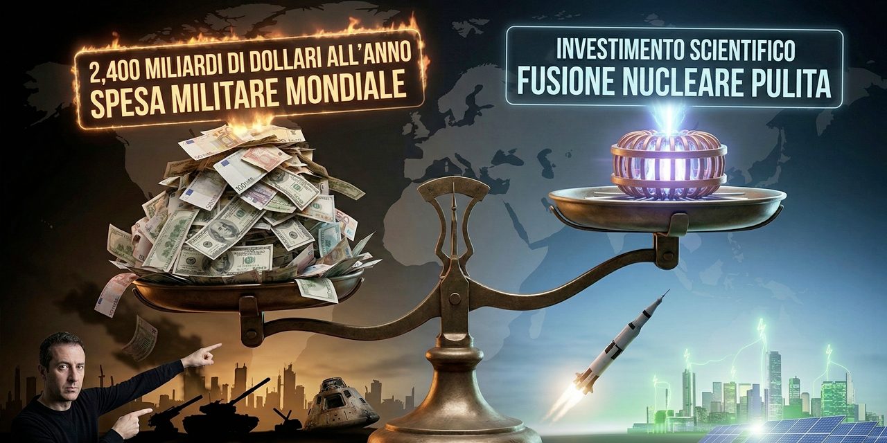 Spendiamo trilioni per distruggere, pochi miliardi per costruire il nostro futuro energetico