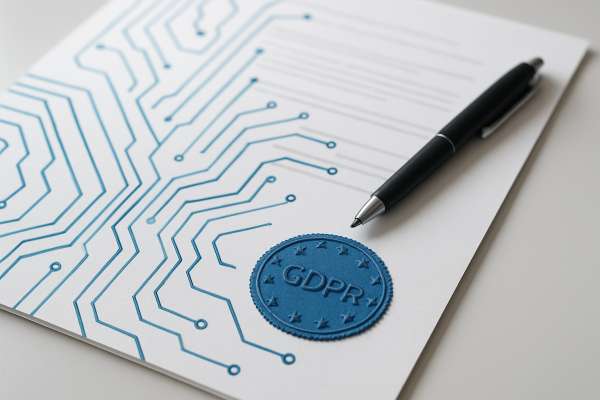 Documentazione legale e conformità GDPR per l'implementazione di sistemi AI.