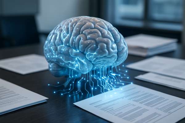 Concetto di AI Generativa applicata alla conoscenza aziendale