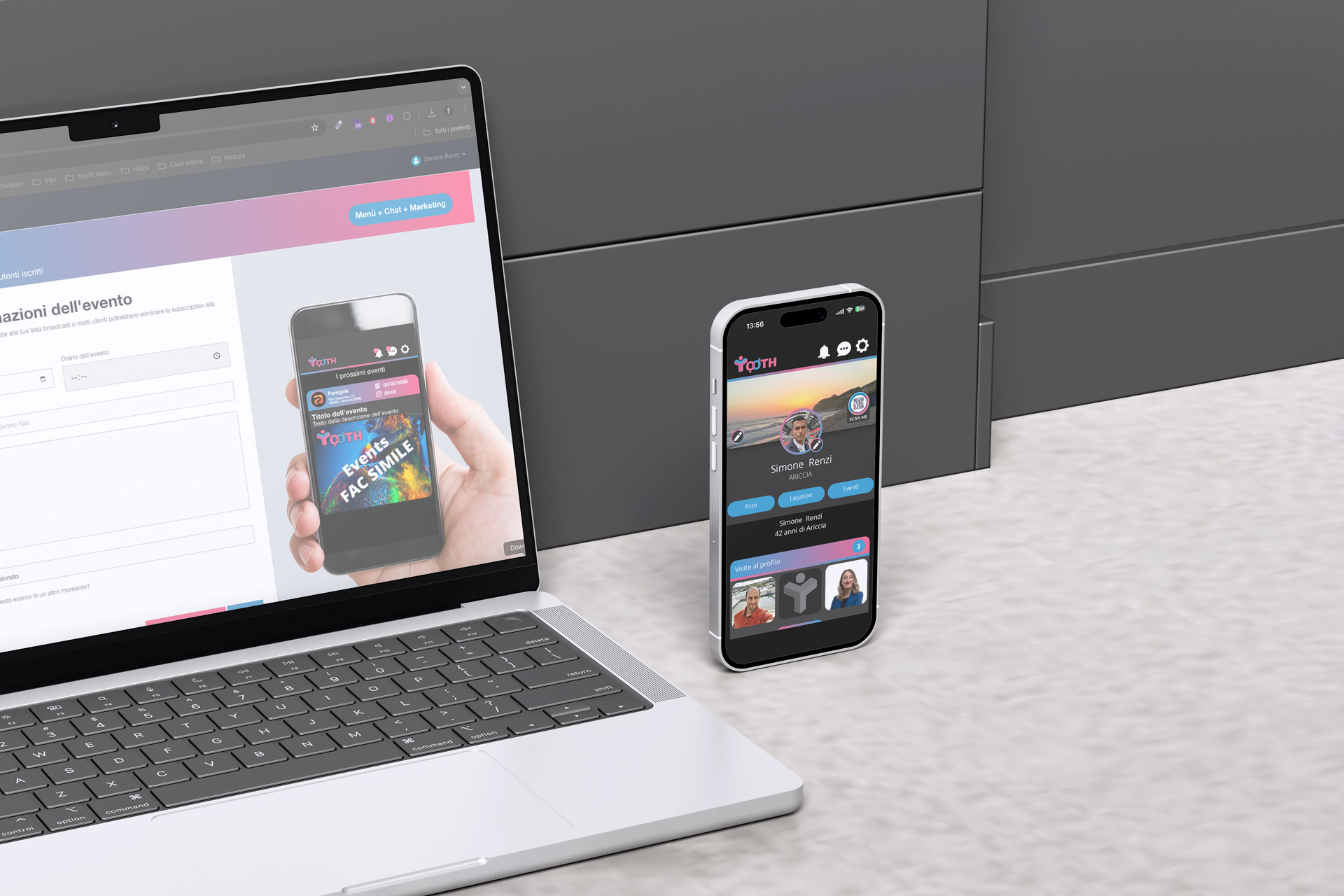 Progetto Yooth - Sviluppo piattaforme web innovative